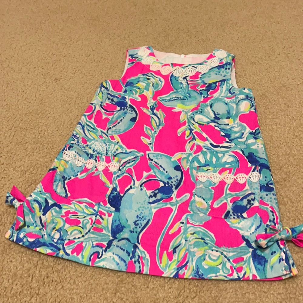 Lilly Pulitzer toddler dress with lobsters